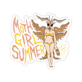 Moth Girl Summer (Autumn) Die-Cut Sticker