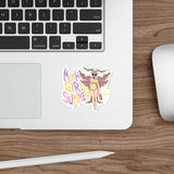 Moth Girl Summer (Purp) Die-Cut Sticker