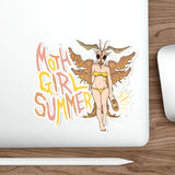 Moth Girl Summer (Autumn) Die-Cut Sticker