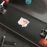 Moth Girl Summer (Purp) Die-Cut Sticker