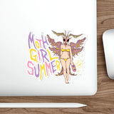 Moth Girl Summer (Purp) Die-Cut Sticker