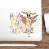 Moth Girl Summer (Purp) Die-Cut Sticker