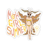 Moth Girl Summer (Autumn) Die-Cut Sticker