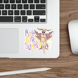 Moth Girl Summer (Purp) Die-Cut Sticker
