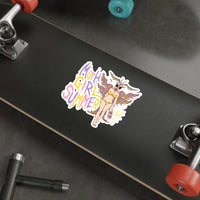 Moth Girl Summer (Purp) Die-Cut Sticker
